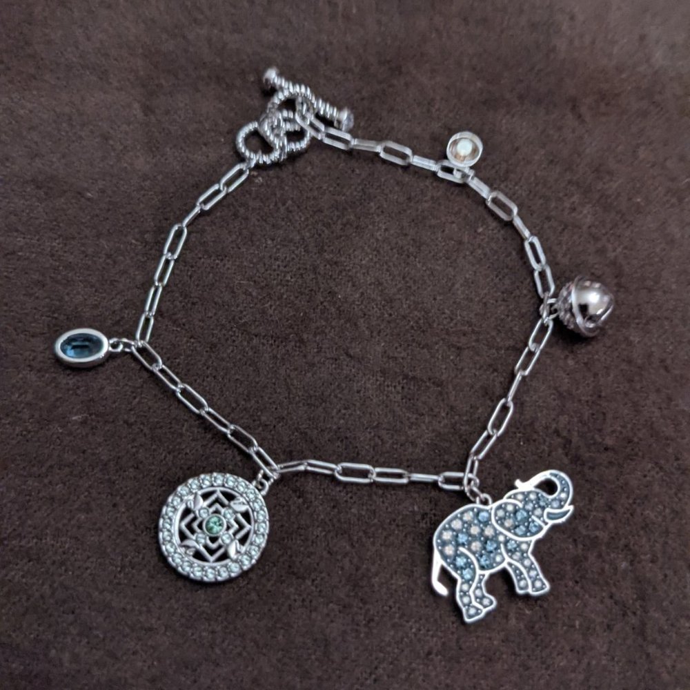 Swarovski Elephant Charm Bracelet